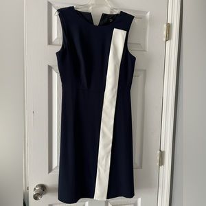 Cute Navy and white JCrew Shift Dress. Never worn.